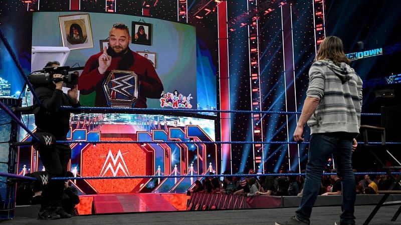 The Fiend goads Bryan into a challenge